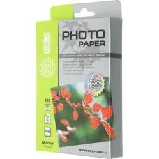 Фотобумага Cactus CS-GA6200100 (10x15, 200г/м2, для струйной печати, односторонняя, глянцевая, 100л) [CS-GA6200100]