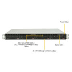 Серверная платформа Supermicro SYS-5019P-MR (2x400Вт, 1U)