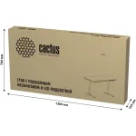 Стол компьютерный Cactus CS-EGD-BK-LED
