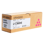 Тонер-картридж Ricoh SP C360HE (пурпурный; 6000стр; SP C360DNw, C360SNw, C360SFNw, C361SFNw)
