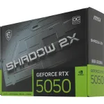 Видеокарта GeForce RTX 5050 2602МГц 8Гб MSI (GDDR6, 128бит)