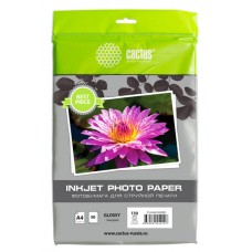 Фотобумага Cactus CS-GA413050ED (A4, 130г/м2, для струйной печати, односторонняя, глянцевая, 50л) [CS-GA413050ED]