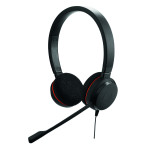 Гарнитура Jabra EVOLVE 20 UC Stereo (оголовье, с проводом, накладные, USB Type-A, Unified Communications)