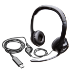 Гарнитура Logitech Stereo Headset H390 (оголовье, USB, 2.33м, накладные, USB, 197г)