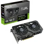 Видеокарта GeForce RTX 4060TI 2595МГц ASUS Dual EVO OC (GDDR6, 128бит, 1xHDMI, 3xDP)