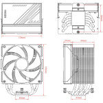 Кулер ID-Cooling FROZN A610 ARGB WHITE