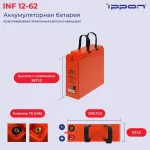Батарея Ippon INF12-62 (12В, 62Ач)