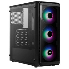 Корпус Aerocool SI-5200 Frost Black (Midi-Tower, 3xUSB3.0, 3x120мм) [SI-5200 Frost]