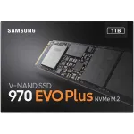 Жесткий диск SSD 1Тб Samsung 970 EVO Plus (2280, 3500/3300 Мб/с, 550000 IOPS, PCI-E, 1024Мб, для ноутбука и настольного компьютера)