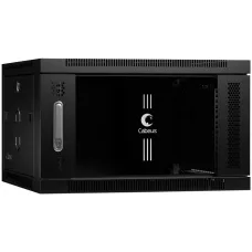 Шкаф коммутационный настенный Cabeus SH-05F-6U60/35-BK (6U, 600x368x350мм, IP20, 30кг)