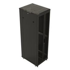 Шкаф серверный напольный Hyperline TTB-4282-DD-RAL9004 (42U, 800x1200мм, IP20, 800кг) [TTB-4282-DD-RAL9004]