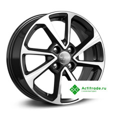 КиК Solaris II КС861 R15/6J PCD 4x100 ET 46 ЦО 54,1 черный с полированной лицевой поверхностью