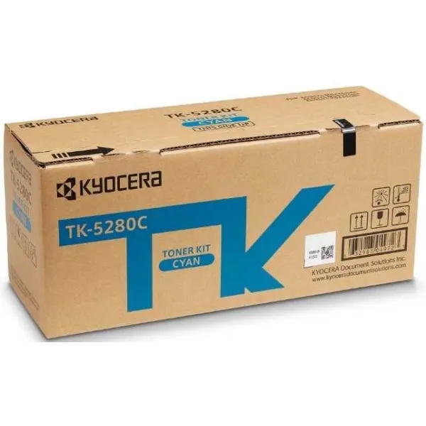 Тонер-картридж Kyocera TK-5280C (голубой; 11000стр; Ecosys P6235cdn, M6235cidn, M6635cidn)