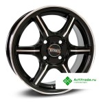 Tech Line 433 R14/5.5J PCD 4x98 ET 38 ЦО 58,6 черный с полированной лицевой поверхностью