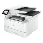 МФУ HP LaserJet Pro 4103fdw (лазерная, черно-белая, A4, 512Мб, 40стр/м, 1200x1200dpi, авт.дуплекс, 80'000стр в мес, RJ-45, USB, Wi-Fi)