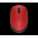 Мышь Logitech M171 Wireless Mouse Red-Black USB (радиоканал, кнопок 3, 1000dpi)