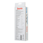 Сетевой фильтр Buro 500SH-3-SW (3м, 5xEURO, 2,2кВт, 10А)