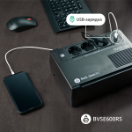 ИБП APC BVSE600RS (интерактивный, 600ВА, 360Вт, 3xCEE 7 (евророзетка))