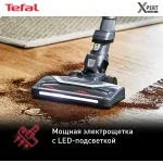 Вертикальный пылесос Tefal TY6838WO (сухая, контейнер, мощность всасывания: 100Вт, пылесборник: 0.55л)