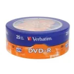 Диск DVD-R Verbatim (4.7Гб, 16x, wagon wheel, 25)