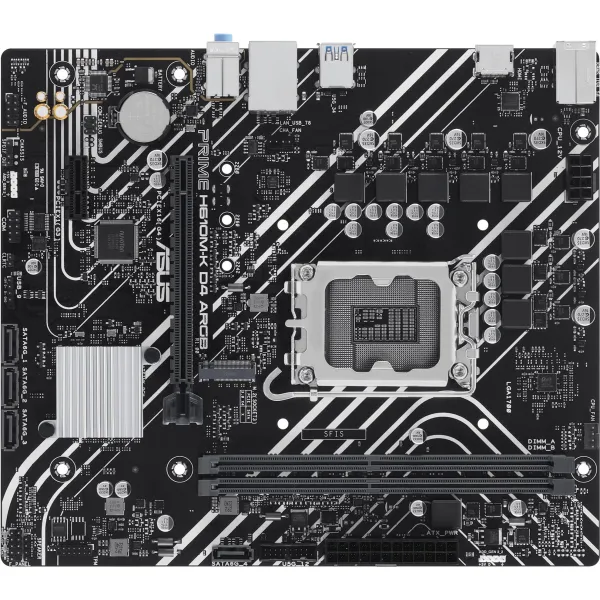 Материнская плата ASUS PRIME H610M-K D4 ARGB (LGA1700, 2xDDR4 DIMM, microATX)