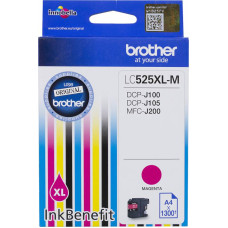 Картридж Brother LC525XLM (пурпурный; 1300стр; DCP-J100, J105, J200) [LC525XLM]