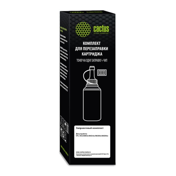 Тонер Cactus CS-RK-CF226A (черный; 140г; флакон; HP LJ M402d, M402n, M426dw, M426fdn, M426fdw)