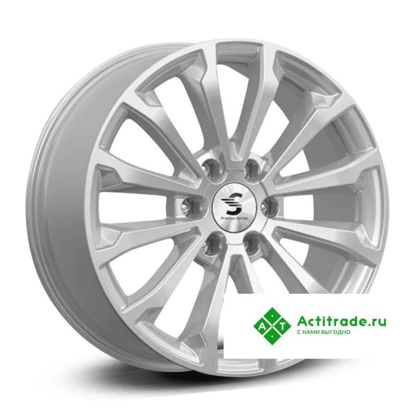 Premium Series КР006 Pajero Sport R20/8.5J PCD 6x139,7 ET 33 ЦО 67,1 насыщенный серебристый