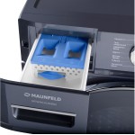 Стиральная машина Maunfeld MFWM1410SB02(фронтальная полноразмерная, класс стирки/отжима/э.потребления: A/C/A+++ , макс: 10кг, 1400 об/мин, инвертер, 60x84.7x50см, темно-серебристый)