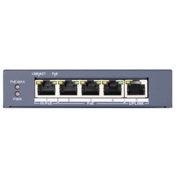 Коммутатор Hikvision DS-3E0505HP-E