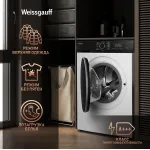 Стиральная машина Weissgauff WMD 61212 DC Inverter Steam(60x85x61см, фронтальная, макс:12кг, с сушкой, 1200об/мин, защита от протечек, белый)