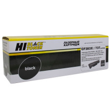 Тонер-картридж Hi-Black HB-CF283X (оригинальный номер: CF283X; черный; 2400стр; LJ Pro M225MFP, M201, Canon 737)
