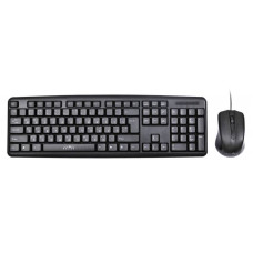 Клавиатура и мышь Oklick 600M Black USB (классическая мембранная, 104кл, светодиодная, кнопок 2, 1200dpi) [MK-5330]