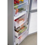 Холодильник Nordfrost NRB 154 332 (A+, 2-камерный, объем 353:238/115л, 57x203x63см, серебристый металлик)