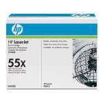 Картридж HP 55X (черный; 12500стр; LJ P3015)