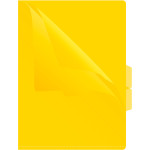 Папка-уголок Бюрократ -E356YEL (A4, пластик, толщина пластика 0,15мм, вкладышей 3, желтый)