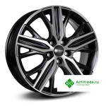 Скад KL-375 R18/6.5J PCD 5x114,3 ET 50 ЦО 54,1 черный с полированной лицевой поверхностью