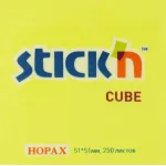 Блок самоклеящийся Hopax 21203 (бумага, 51x51мм, 250листов, 70г/м2, 5цветов)