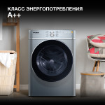 Стиральная машина Hyundai WME9413(класс: A++, полноразмерная 60x85x57см, фронтальная, макс:10кг, 1400об/мин, темно-серебристый)