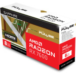 Видеокарта Radeon RX 7600 2355МГц Sapphire Pulse (GDDR6, 128бит, 1xHDMI, 3xDP)