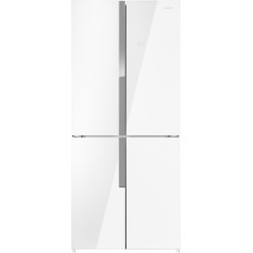Холодильник Maunfeld MFF182NFWE (No Frost, A+, 3-камерный, Side by Side, объем 460:294/166л, инверторный компрессор, 78.5x181.5x68.5см, белый) [MFF182NFWE]