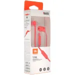 Гарнитура JBL T110 (проводные внутриканальные в ушной раковине закрытые, 1.2м, 3.5 мм, IPX2)