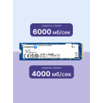 Жесткий диск SSD 1Тб Kingston (2280, 6000/4000 Мб/с, PCIe 4.0 x4 (NVMe))