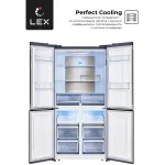 Холодильник Lex LCD505BmID (No Frost, A+, 3-камерный, Side by Side, инверторный компрессор, синий металлик)