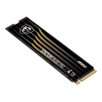 Жесткий диск SSD 4Тб MSI SPATIUM (2280, 7400/7000 Мб/с, 1000000 IOPS, PCIe 4.0 x4 (NVMe), 2048Мб)