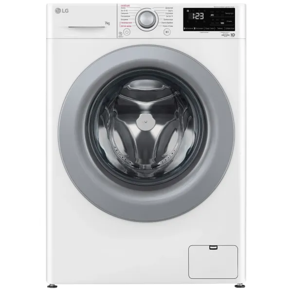 Стиральная машина LG F2V3HS4W(60x85x47.5см, фронтальная, макс:7кг, 1200об/мин, белый)
