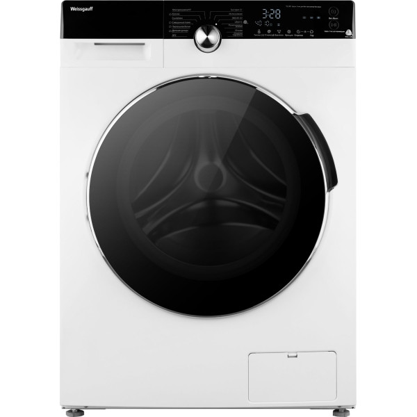 Стиральная машина Weissgauff WM 4027 Inverter Steam(59.5x85x40см, фронтальная, макс:7кг, 1200об/мин, защита от протечек, белый)