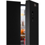 Холодильник Weissgauff WCD 450 BG NoFrost Inverter (No Frost, A+, 2-камерный, Side by Side, инверторный компрессор, черный)