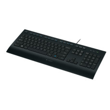 Клавиатура Logitech Corded Keyboard K280e Black USB (классическая мембранные, 104кл) [920-005215]