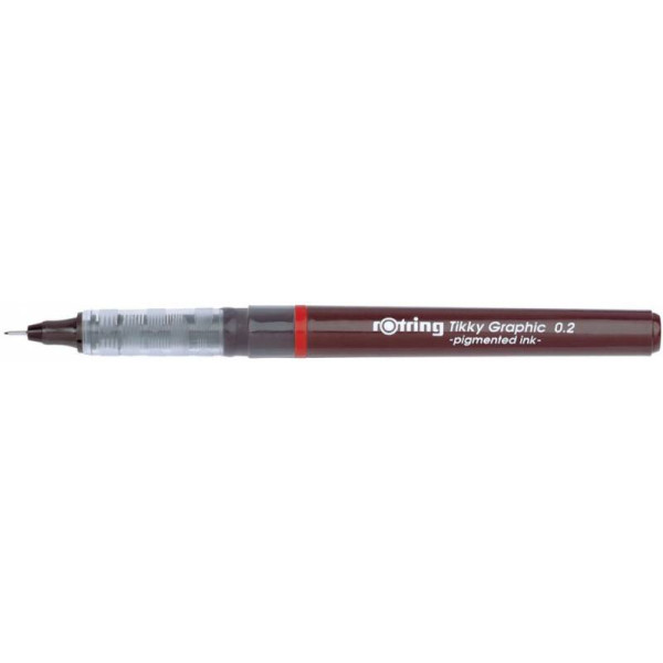 Ручка капиллярная Rotring 1904752 (0,2мм, черный)